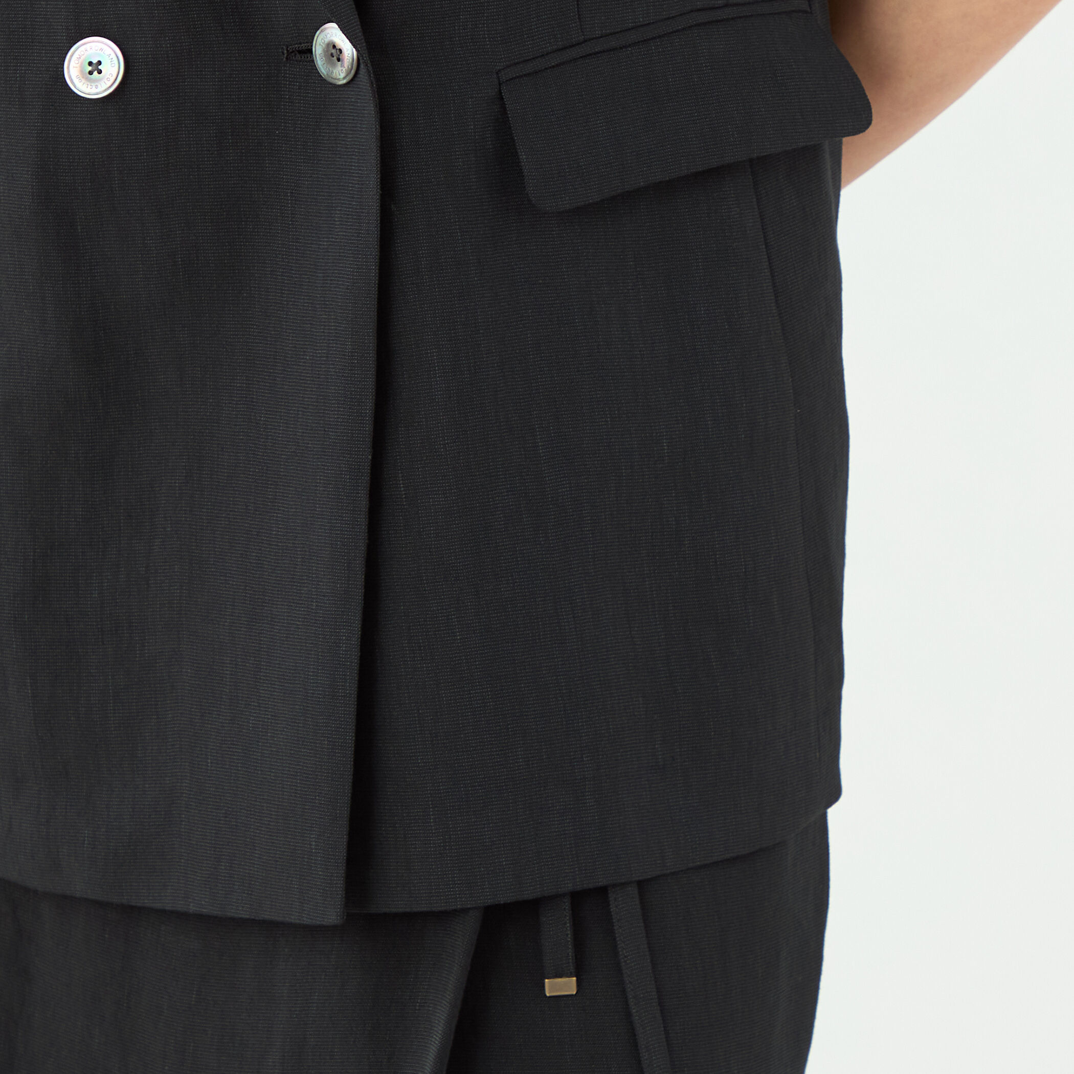 Spick & Span_レーヨンリネンハーフスリーブジャケット Spick & Span レーヨンリネンハーフスリーブジャケット 半袖 36