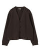 ELS cotton Vネックカーディガン
