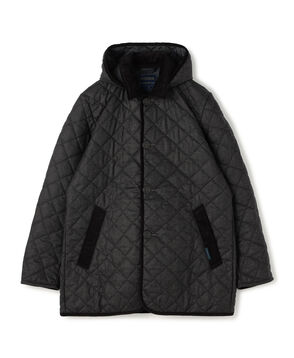 【別注】LAVENHAM DENSTON ウール フーデッドキルティングコート