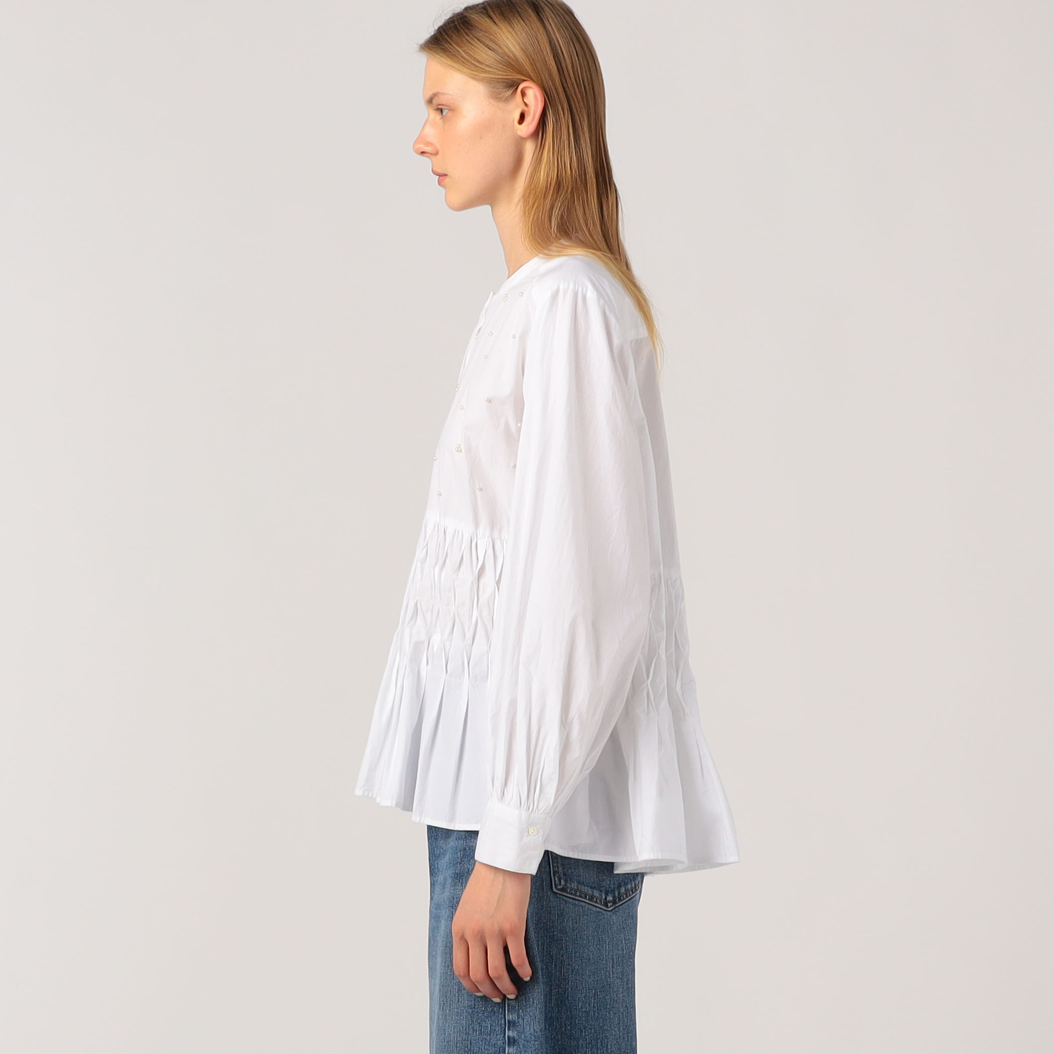 別注】ne Quittez pas BLACK Tuck ブラウス｜トゥモローランド 公式サイト