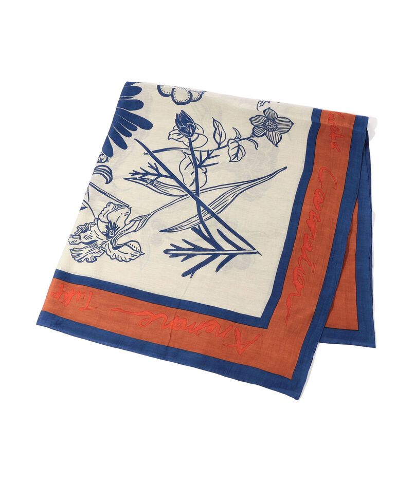 manipuri フローラ コットンシルクストール