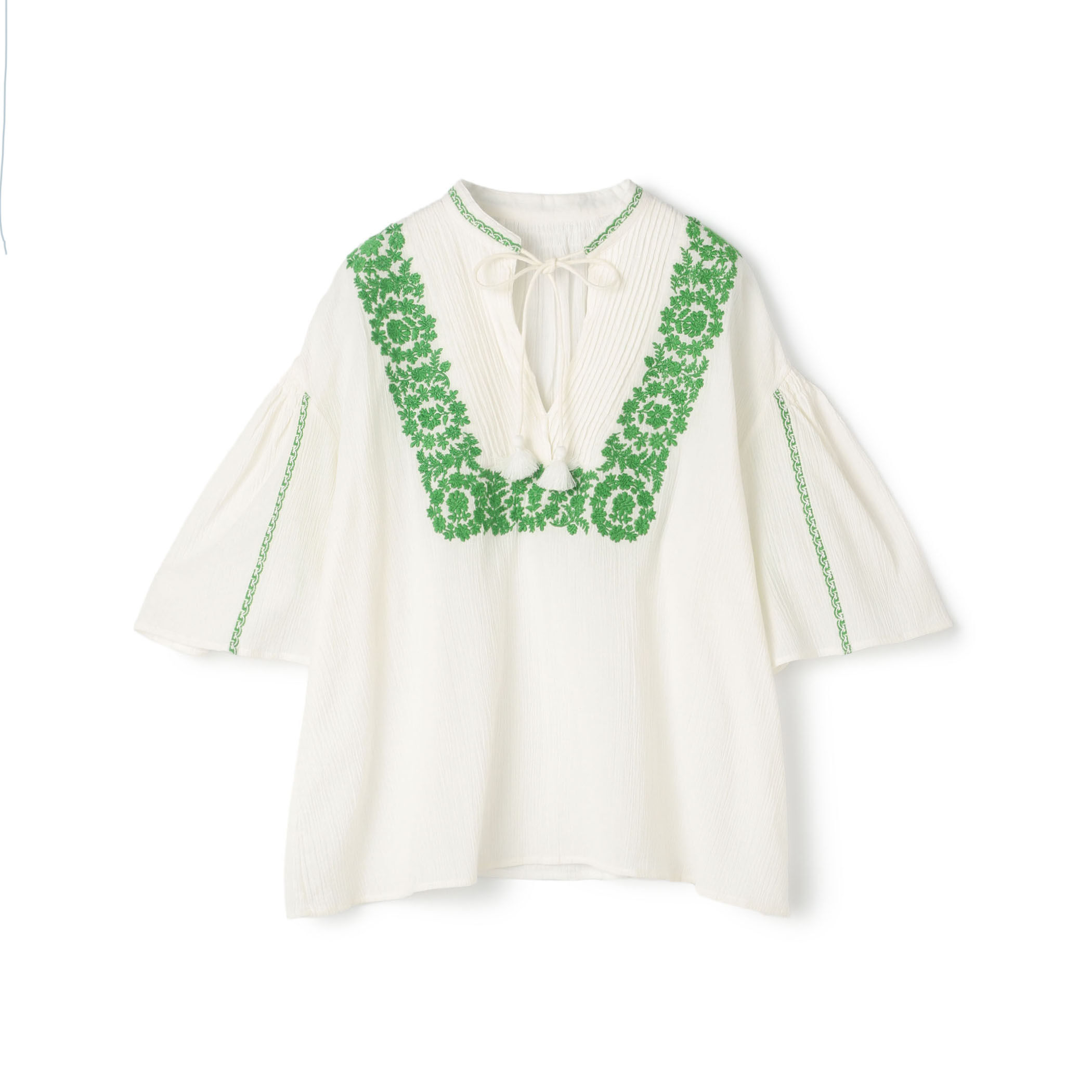 EMBROIDERY ボリュームスリーブブラウス｜トゥモローランド 公式通販