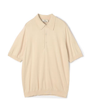 シルクコットン ニットポロシャツ SESIA