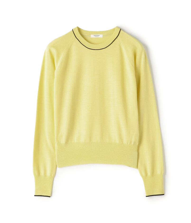 プレーンウール クルーネックプルオーバー