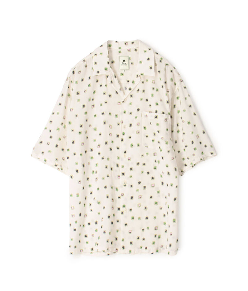 mando キュプラレーヨン ショートスリーブ オープンカラーシャツ