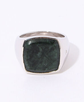 TOM WOOD クッション グリーンマーブル リング