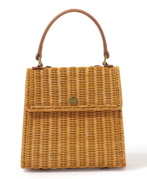 SOULEIADO ラタン スクエアバッグ