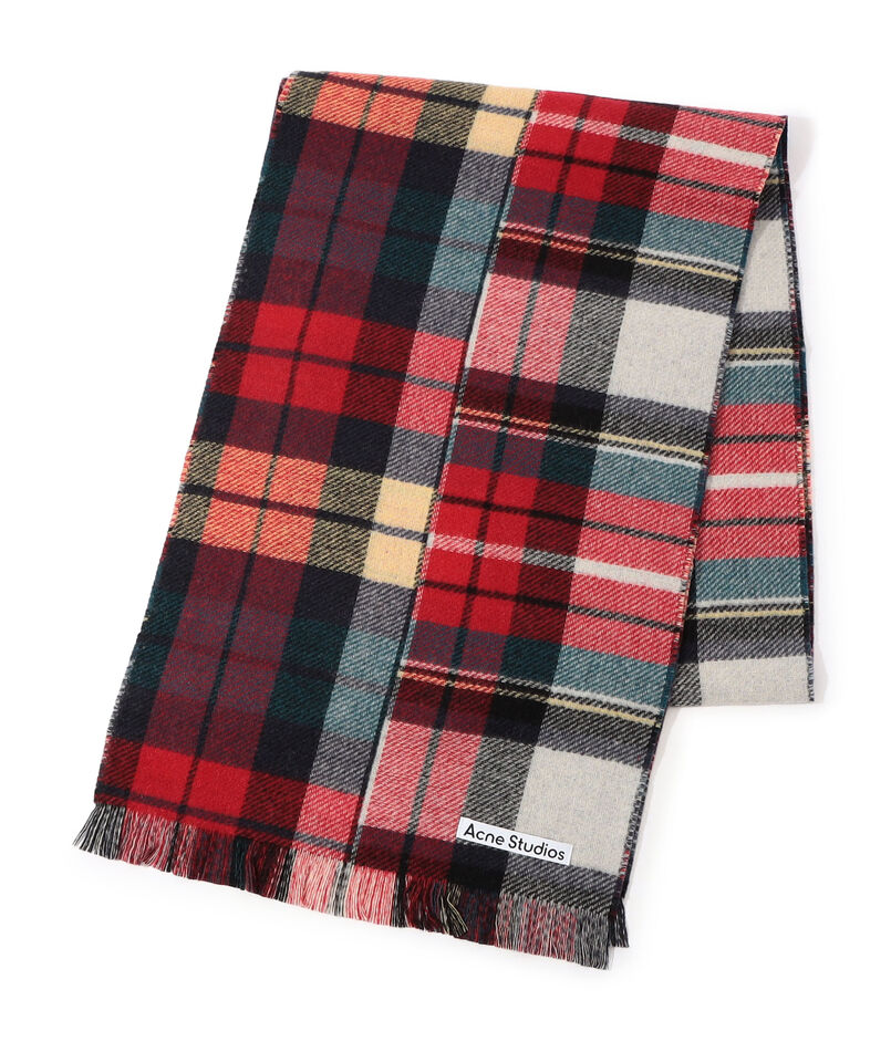 Acne Studios ミックスウールチェックスカーフ