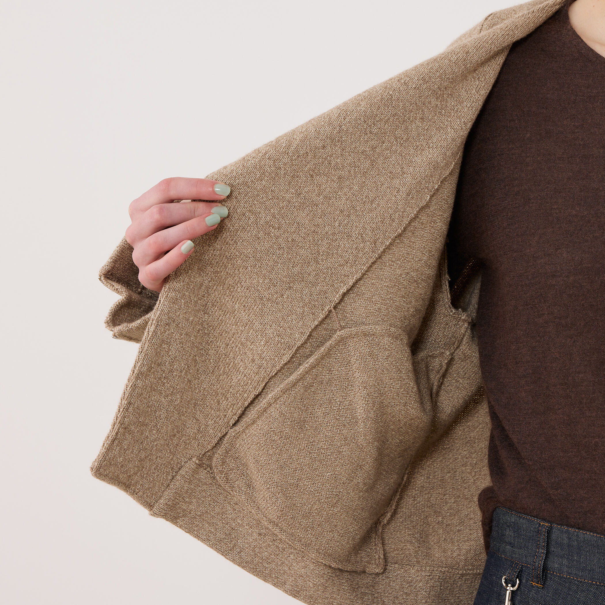 カシミヤペーパー ライダースジャケット｜トゥモローランド 公式通販