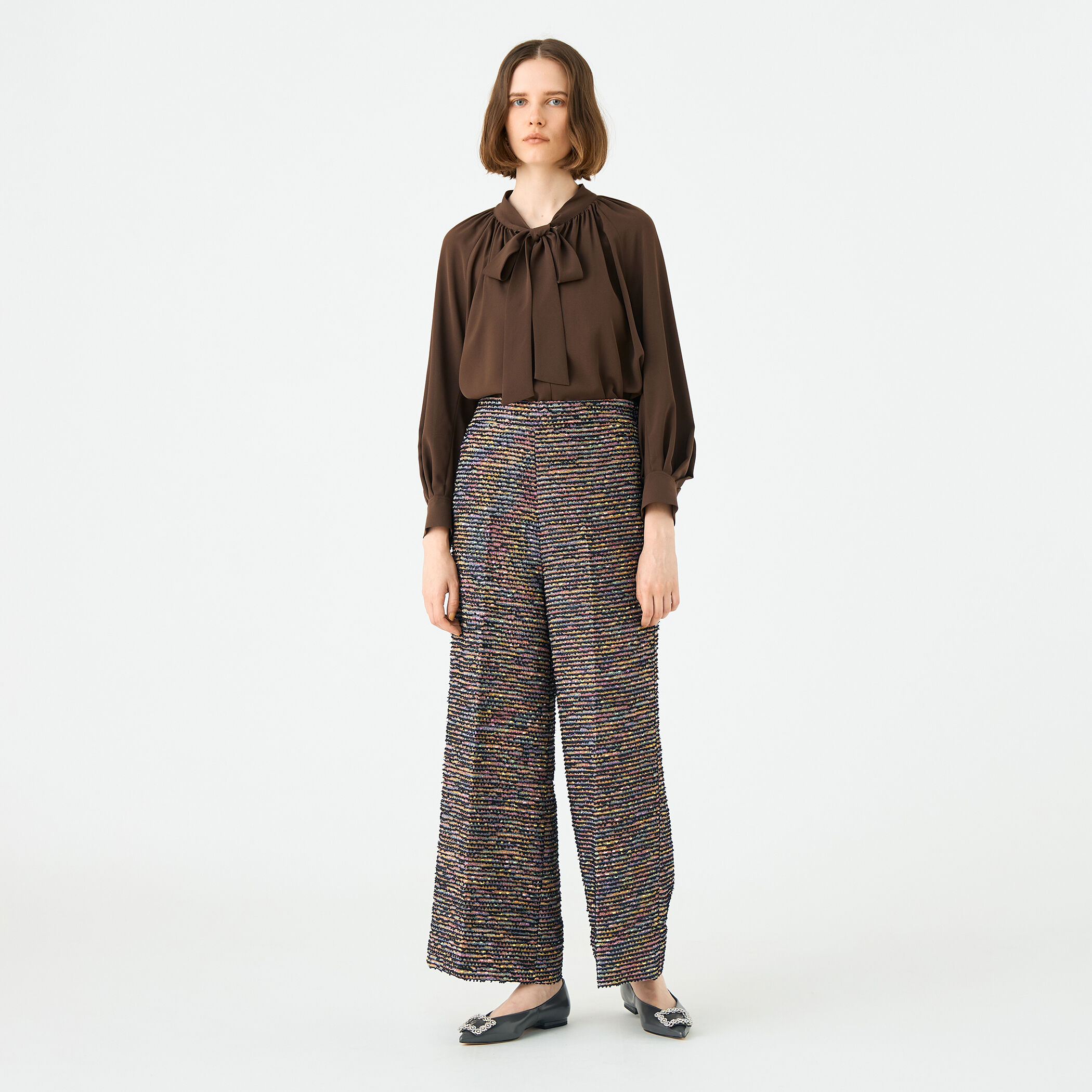 シアートロピカル ボウタイブラウス｜トゥモローランド 公式通販