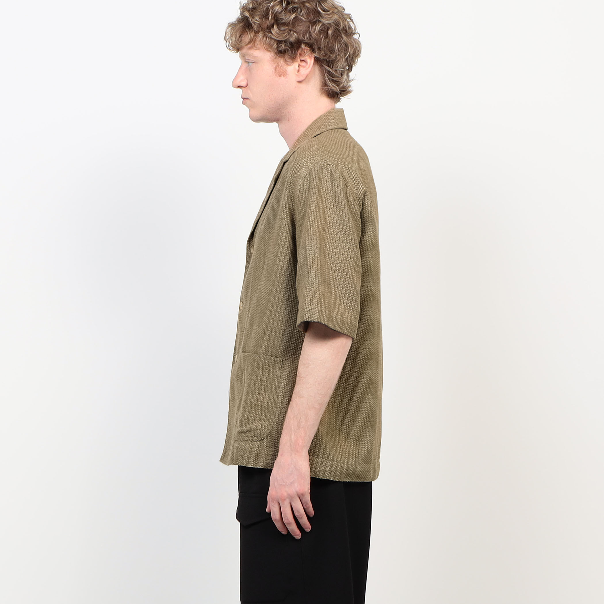 別注】Salvatore Piccolo CUBA コットンメッシュ オープンカラー
