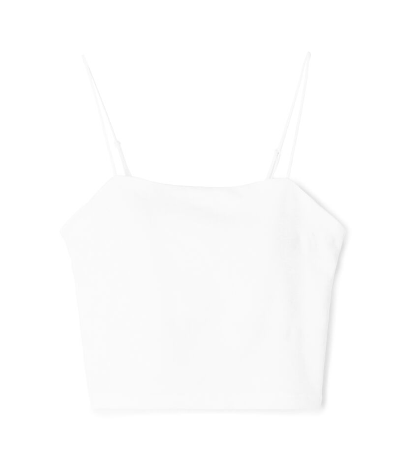 レーヨンナイロン クロップド ブラトップ