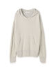 シルク フーデッドプルオーバー