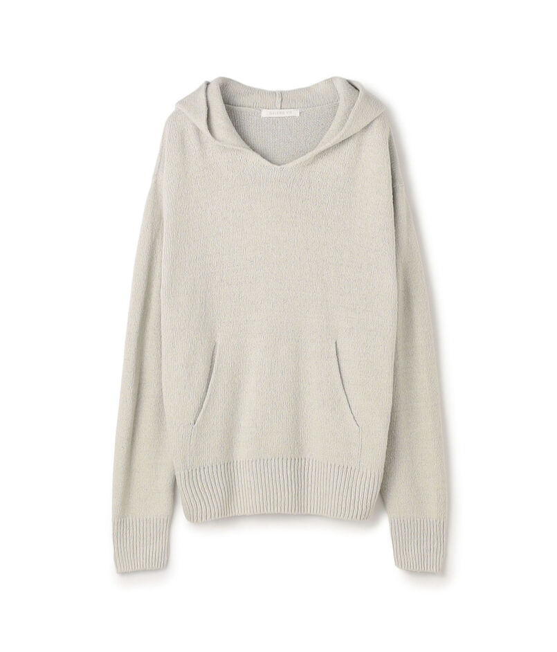 シルク フーデッドプルオーバー