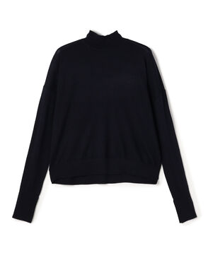 カシミヤシルク モックネックプルオーバー