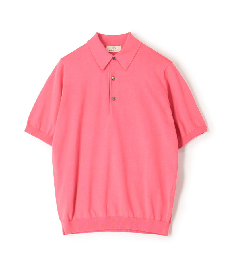 アルチザン ポロシャツ シルク ニット 襟付 ラベンダー トップス✨絹  