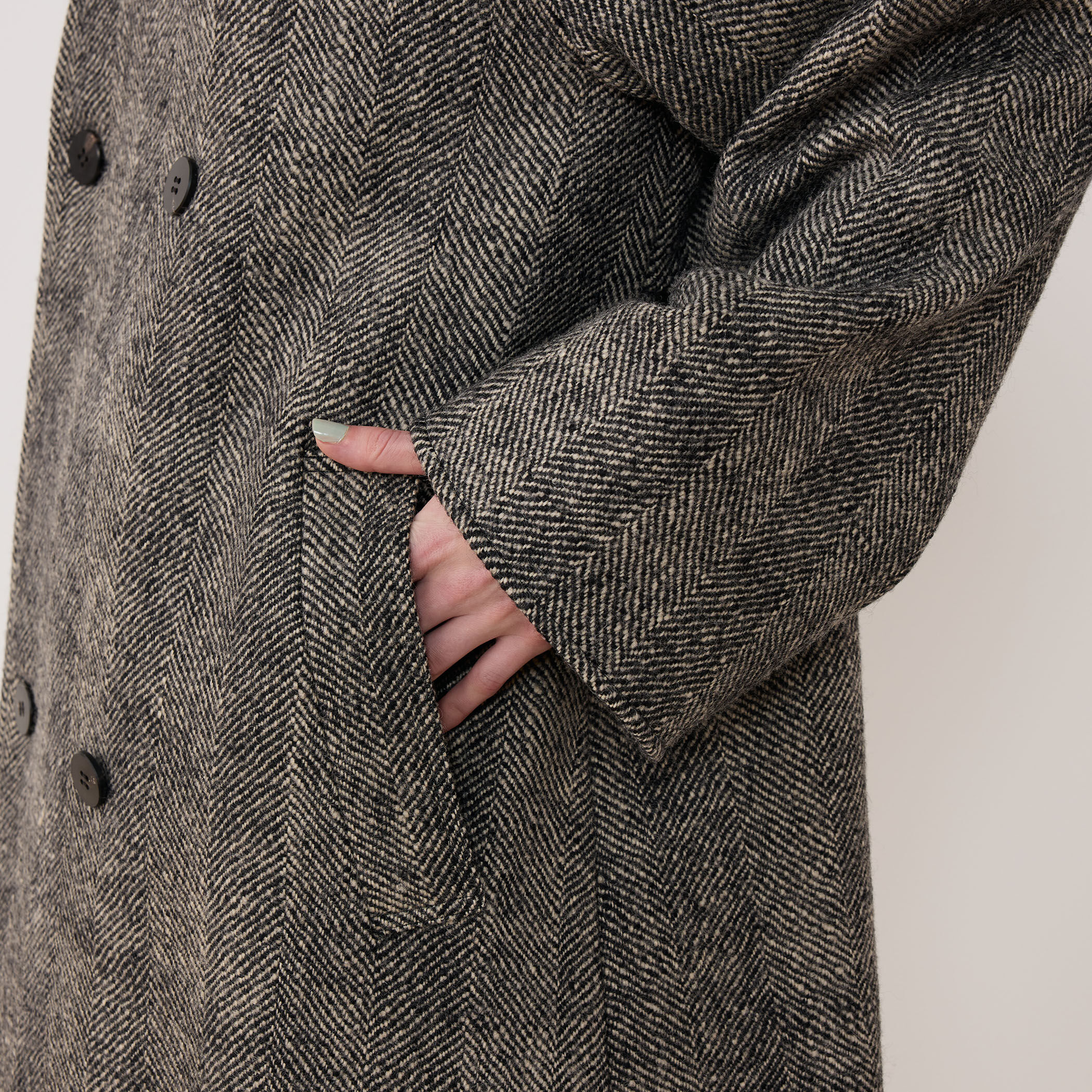 ワイドヘリンボーン カラーレストレンチコート｜トゥモローランド 公式通販