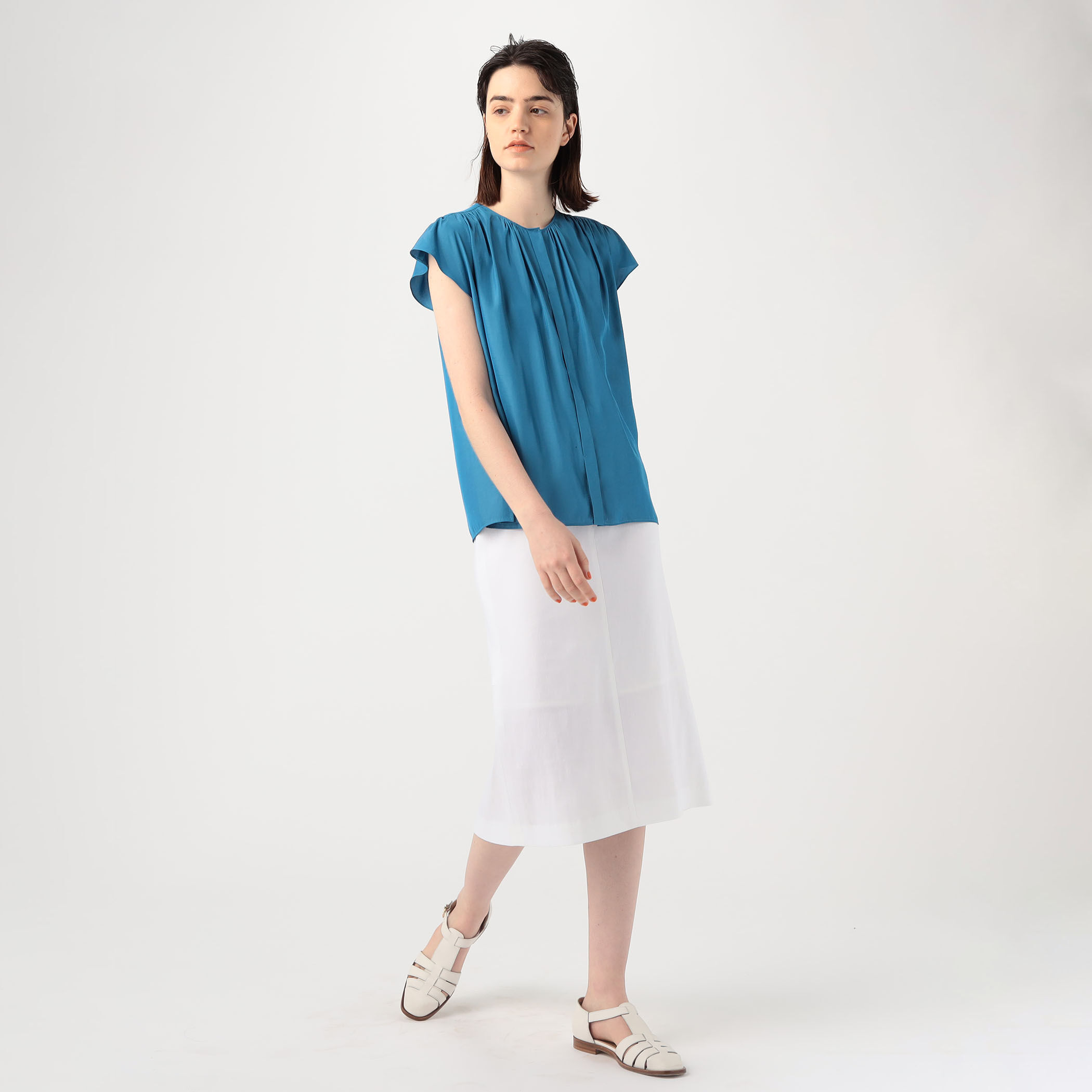 Ballsey ボールジー　リネンブレンドセルロース マーメイドスカート 麻 Ballsey 【Ballsey】【セットアップ対応商品】リネンブレンド