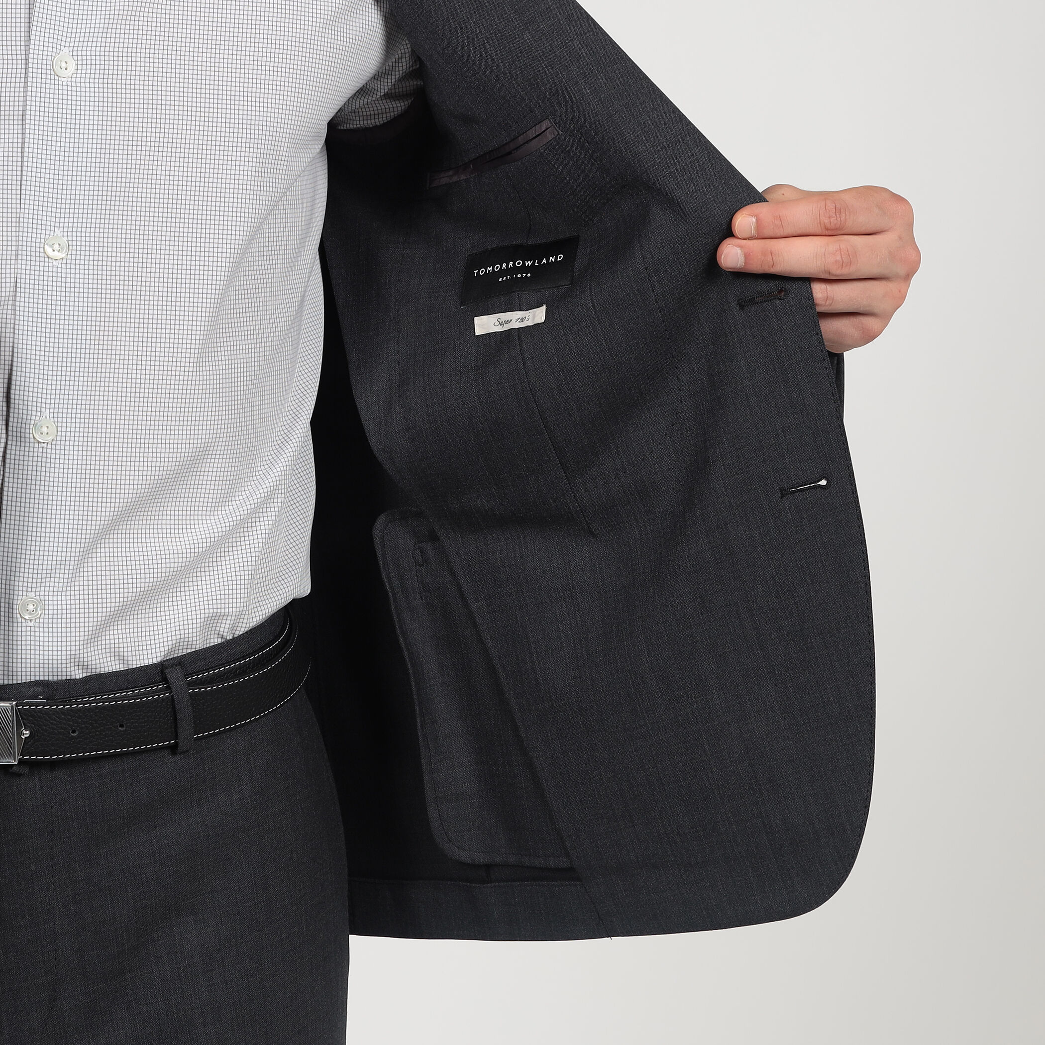 美品トゥモローランド ストレッチリネン 2Bジャケット サイズ50 セール】ストレッチリネン シングル2Bジャケット（テーラード