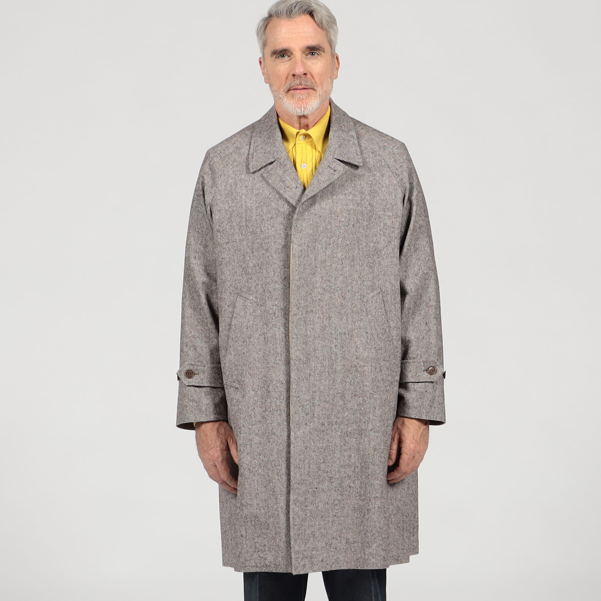 別注】De Petrillo ウールシルクナイロン バルカラーコート