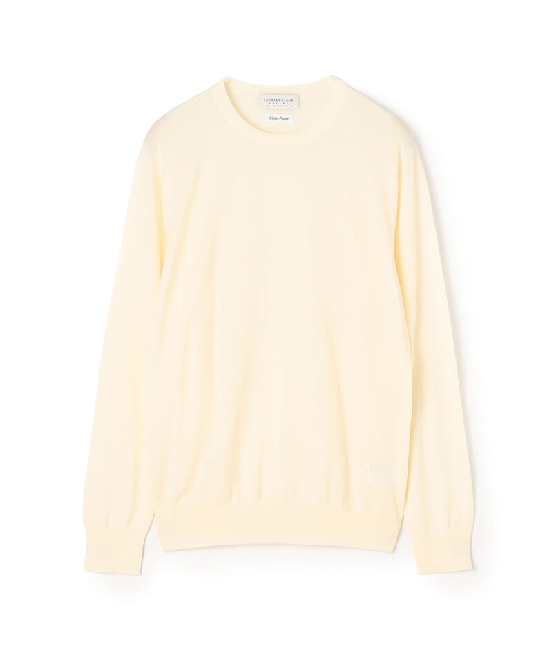 TOMORROWLAND tricot スーパーファインメリノウール クルーネックニット S-WOOL