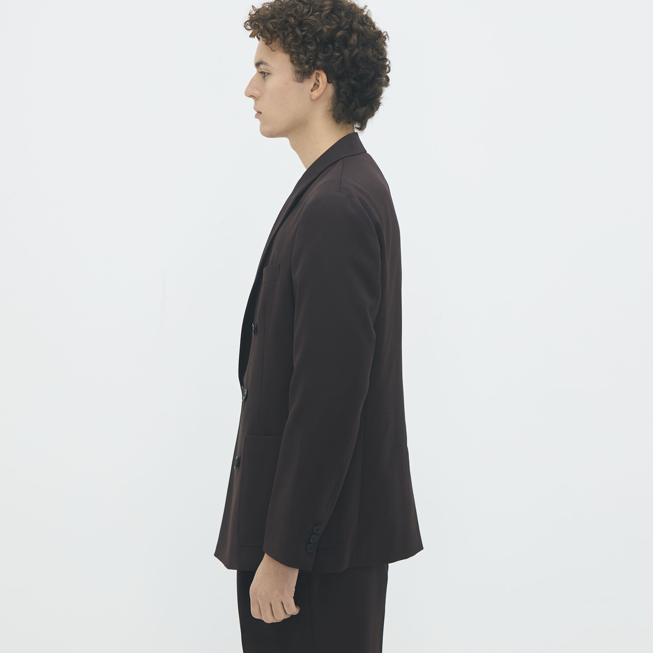 CABaN ライトウールギャバジン ダブルブレストジャケット