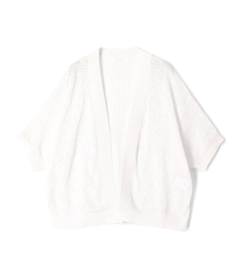 ■ メッシュワーク Vネックカーディガン