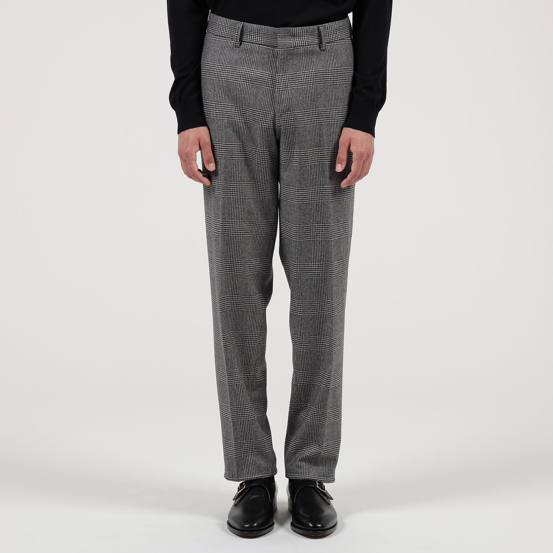 カレッジフランネルウール ノープリーツスラックス｜トゥモローランド