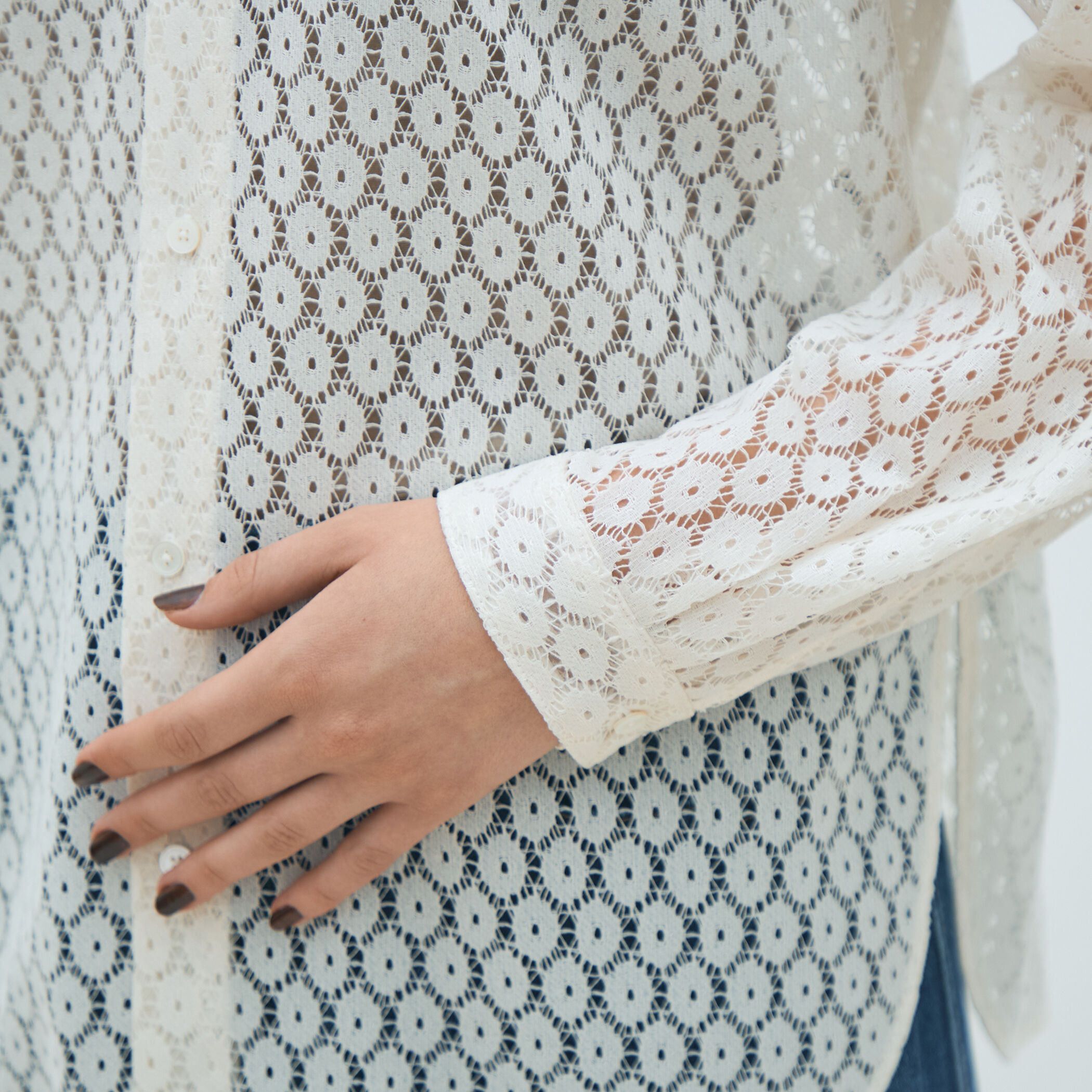 フロッキーレース レギュラーカラーシャツ｜トゥモローランド 公式通販