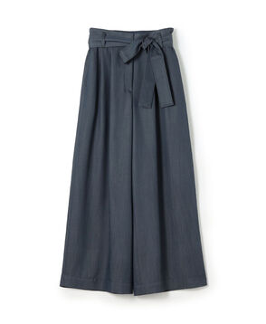 ラスターデニム ダブルタックワイドパンツ