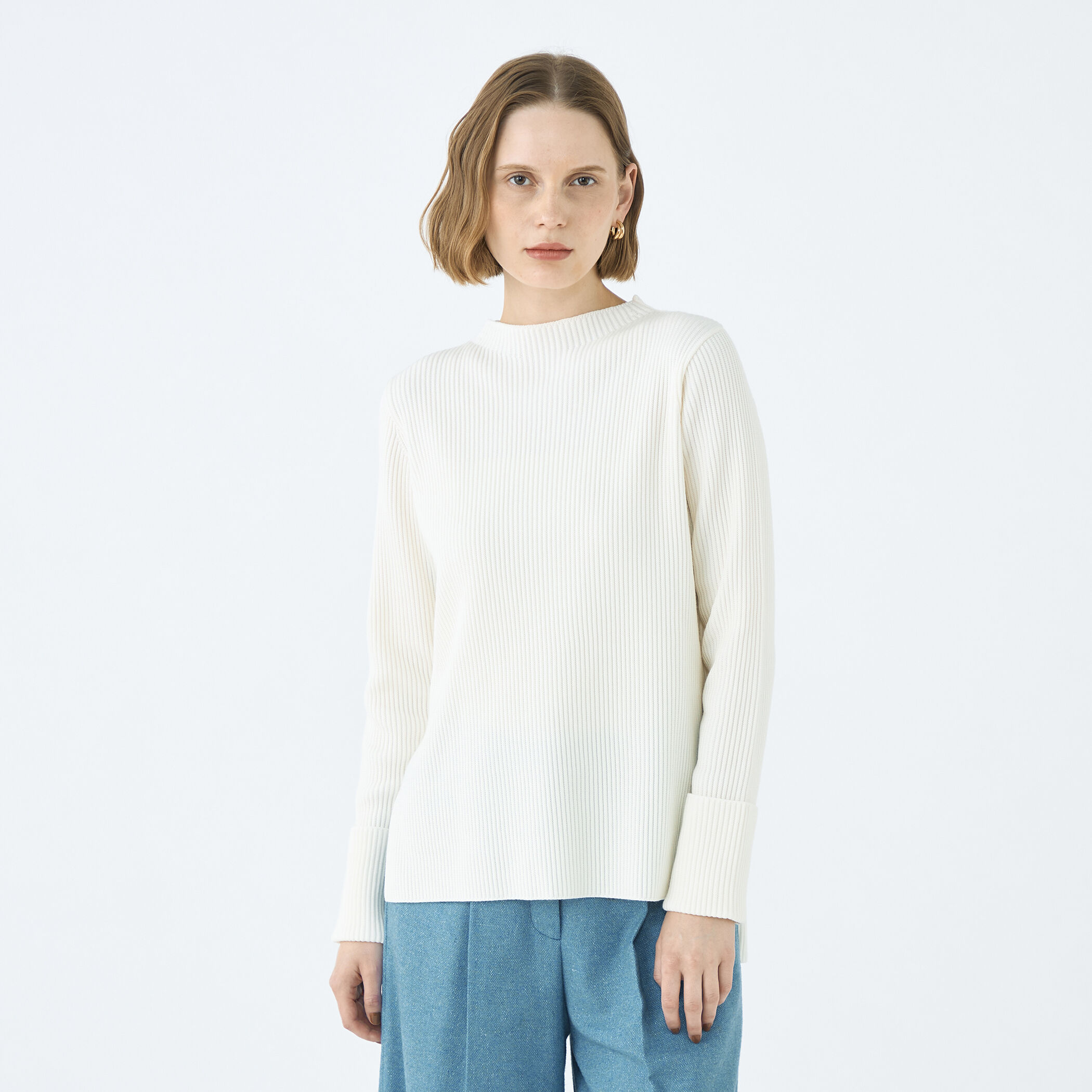 リンクスリブ ビルドネックプルオーバー｜トゥモローランド 公式通販