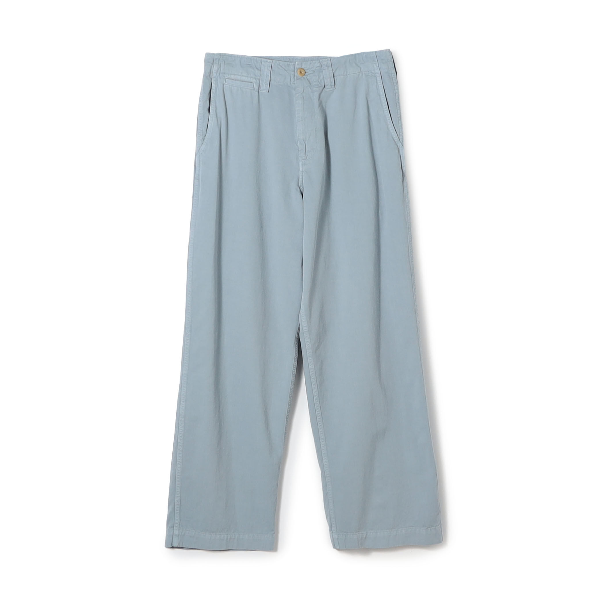 MAISON et VOYAGE コットンツイル ワイドストレートチノパンツ MAISON et VOYAGE コットンツイル ワイドストレートチノパンツ