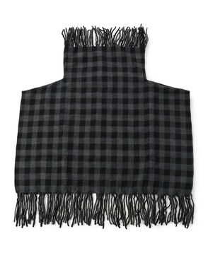 HAVERSACK ATTIRE ウールビエラチェック フリンジネックウォーマー