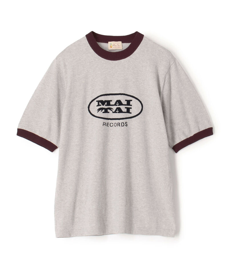 Mai Tai メランジコットン リンガーニットTシャツ