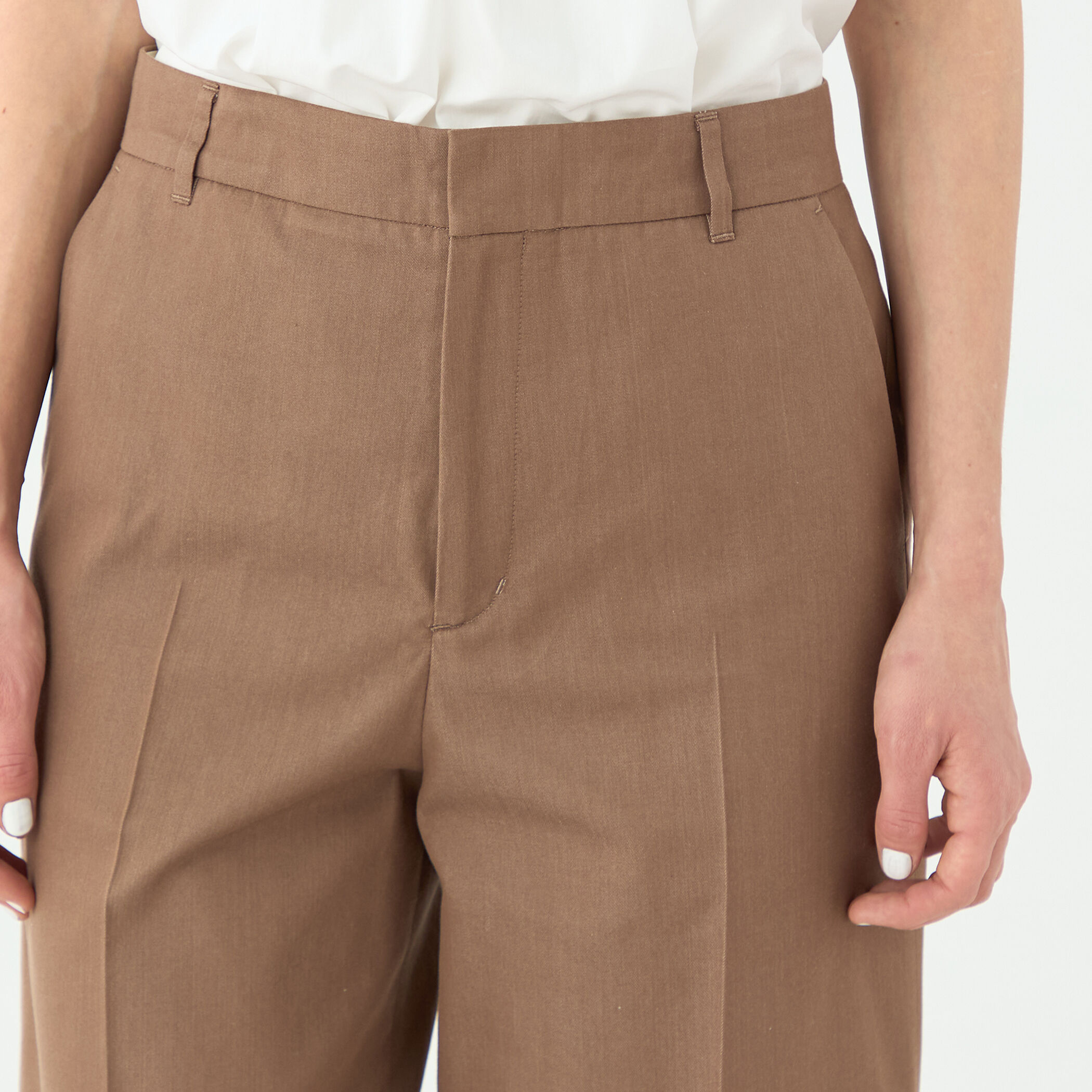 商品画像：美品】ゴーシュ コットンシルクデニム ワイドパンツ - メルカリ 4