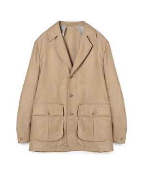 バンブーシルクコットン サファリジャケット HAVANA DORMEUIL