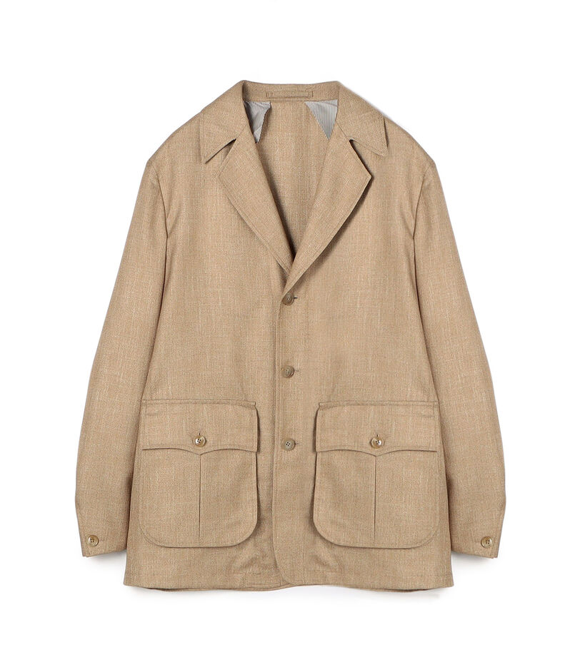 バンブーシルクコットン サファリジャケット HAVANA DORMEUIL