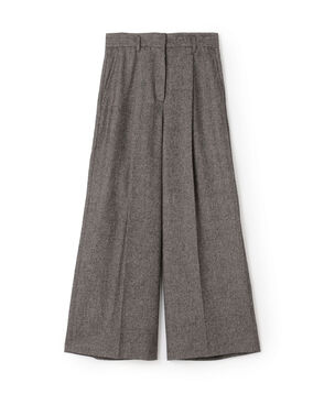 メランジカルゼ タックワイドパンツ