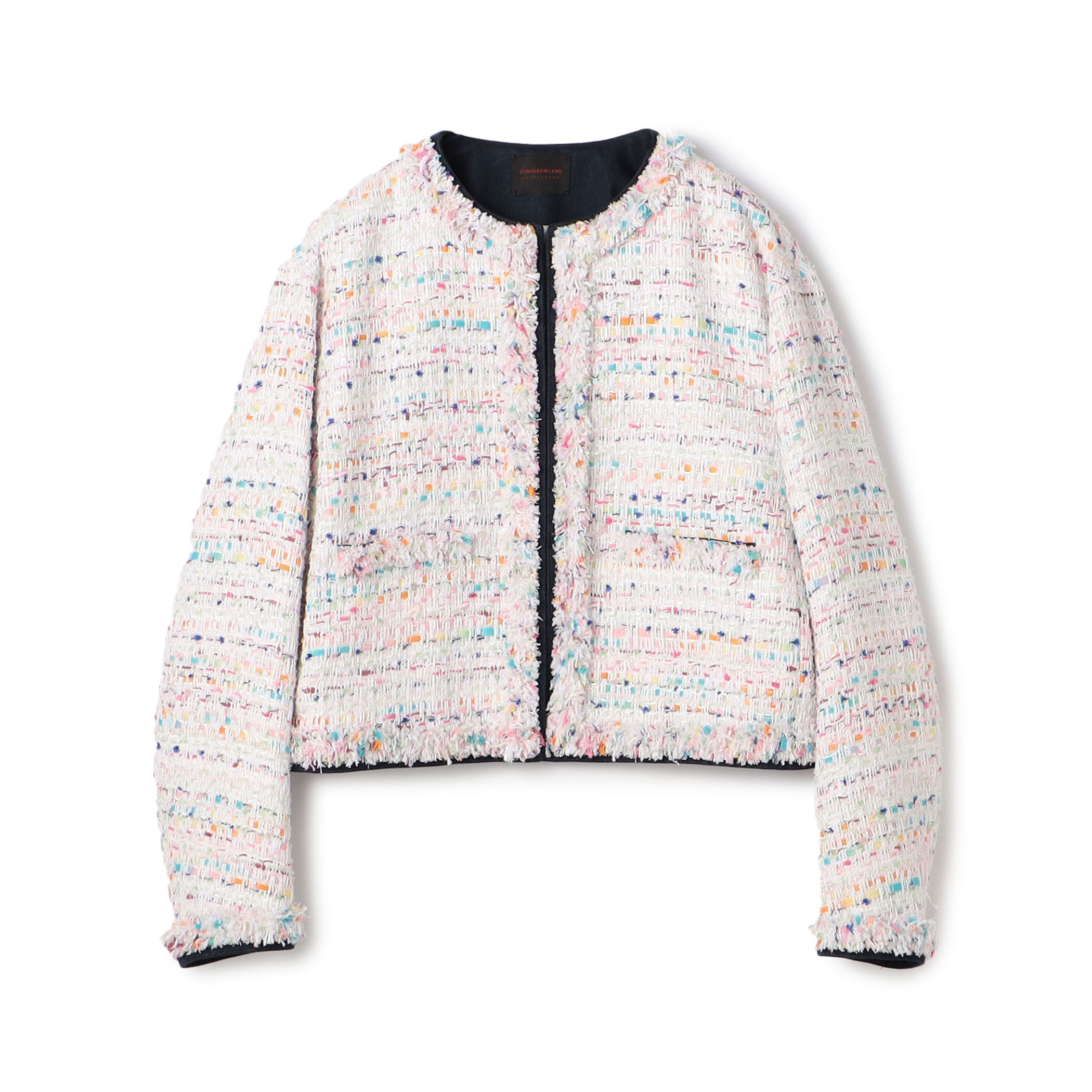 ノーカラージャケット ファンシーツイード｜トゥモローランド 公式通販