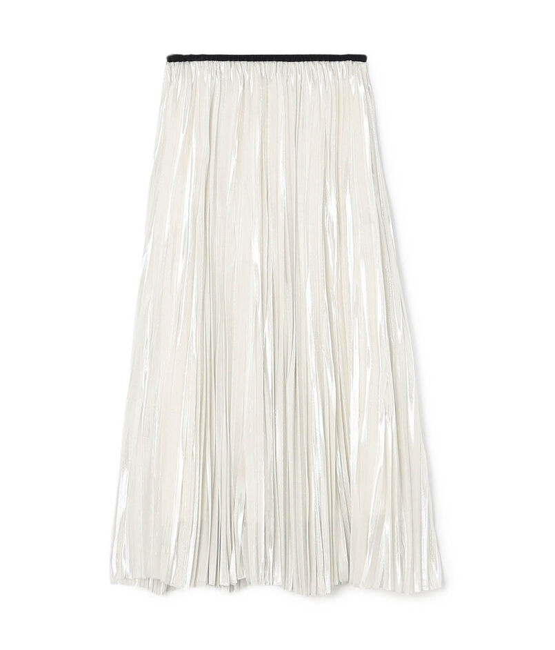 【WEB先行予約】シルバーオーガンジー スイングプリーツスカート