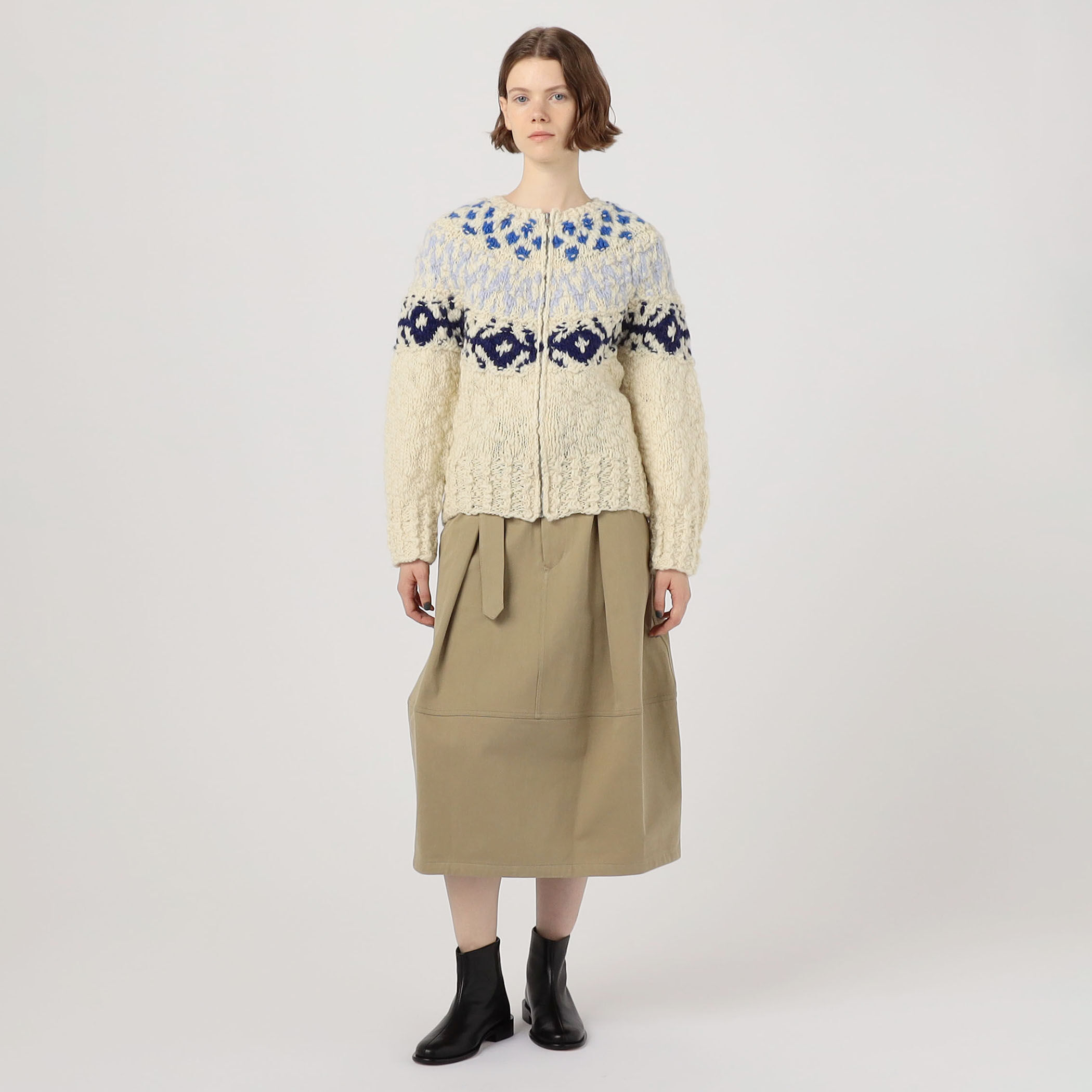 HAND YOKE ジップアップカーディガン｜トゥモローランド 公式通販