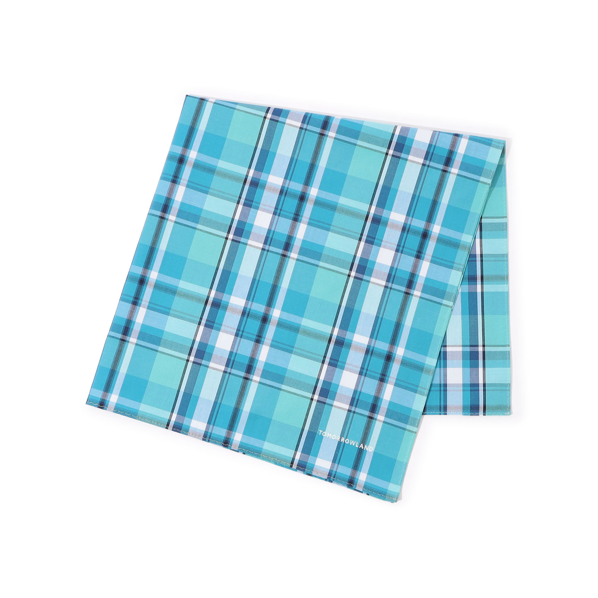 TOMORROWLAND コットン マドラスチェック ハンカチ｜トゥモローランド