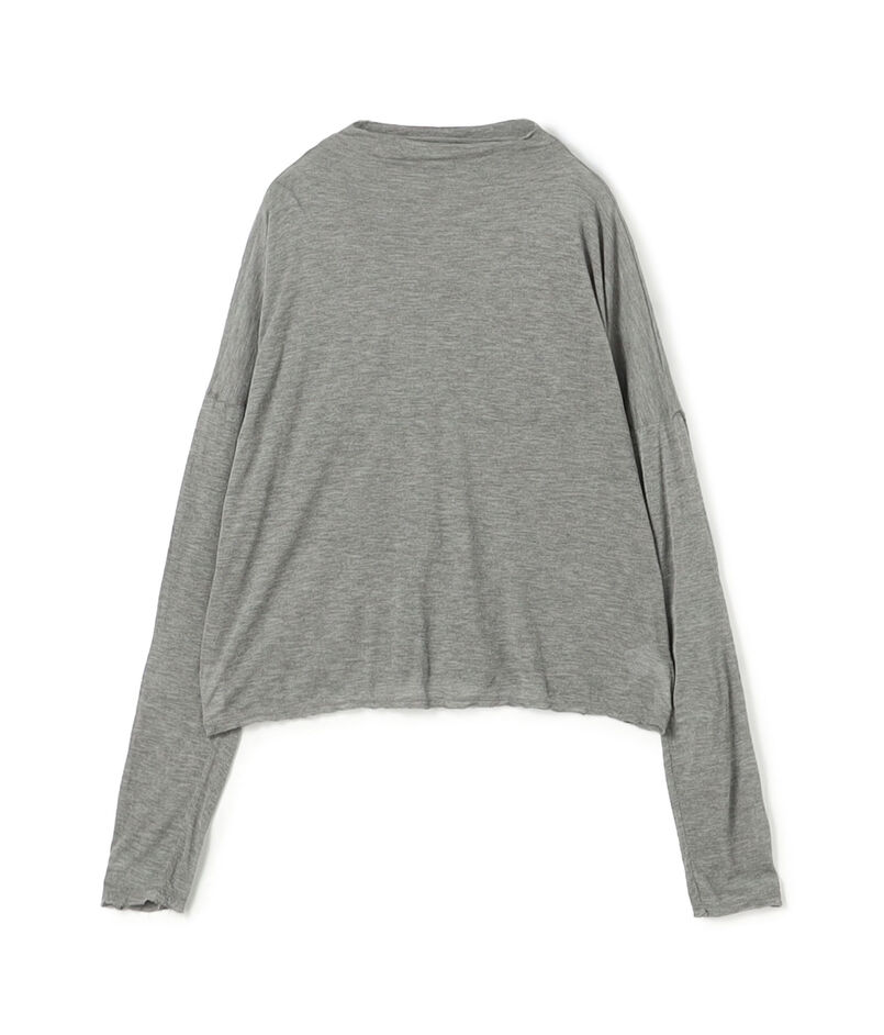■レーヨンカシミヤジャージー ビルドネックプルオーバー