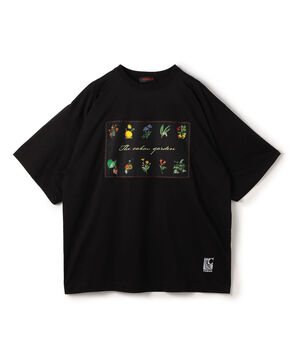 CABaN スビンコットン GREEN SHOWERプリントTシャツ