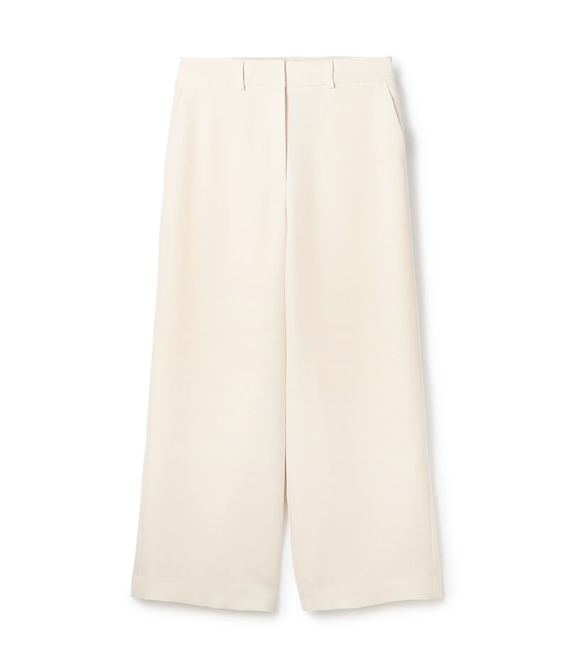 【WEB先行予約】パウダリーストレッチツイル セミワイドパンツ