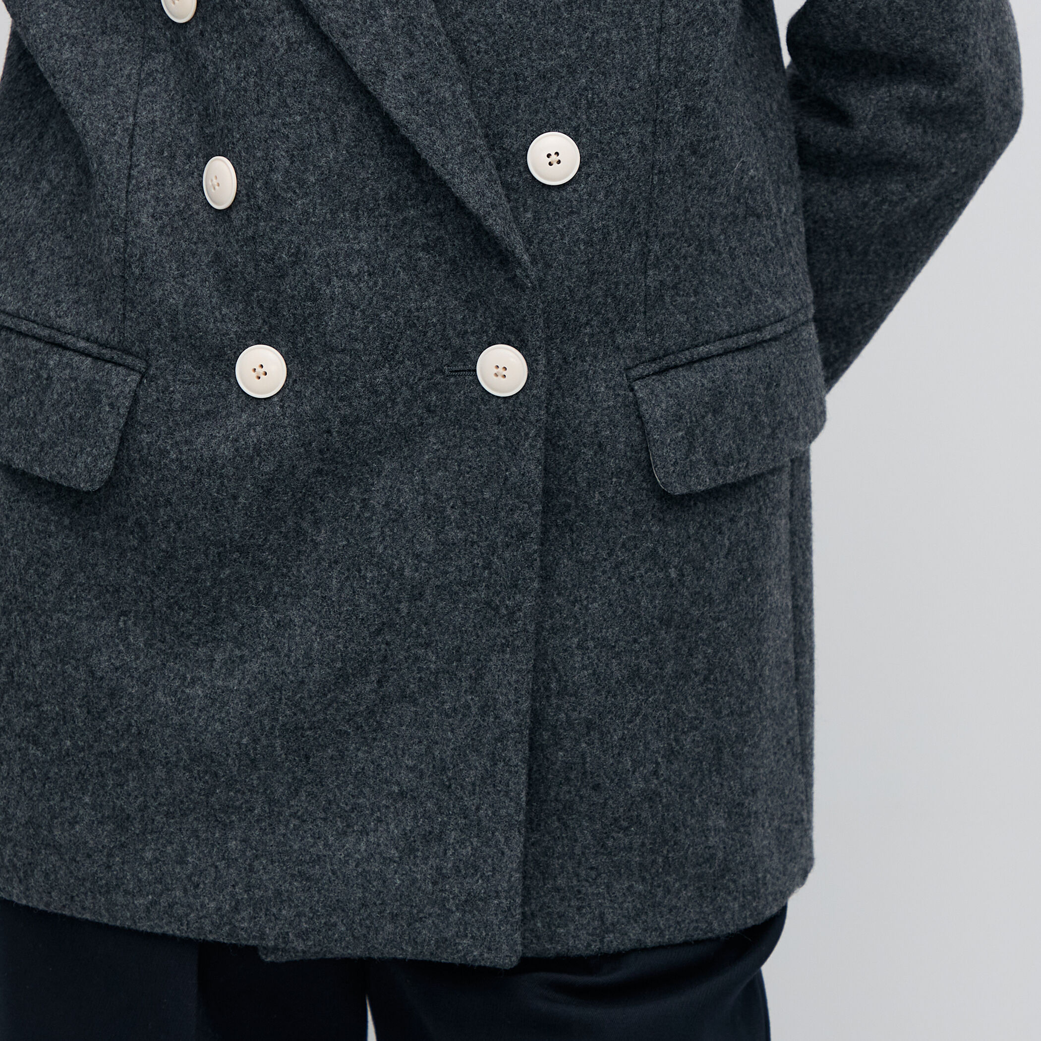 ウールメルトン ジャケットコート｜トゥモローランド 公式通販