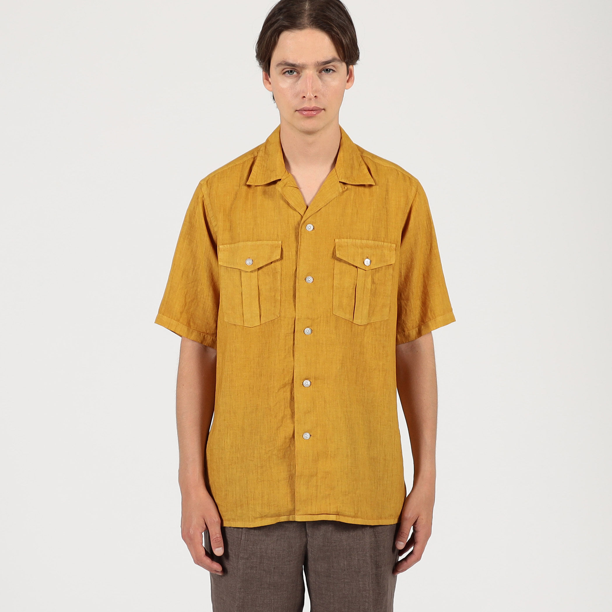 リネン ダブルポケットハーフスリーブシャツ｜トゥモローランド 公式通販