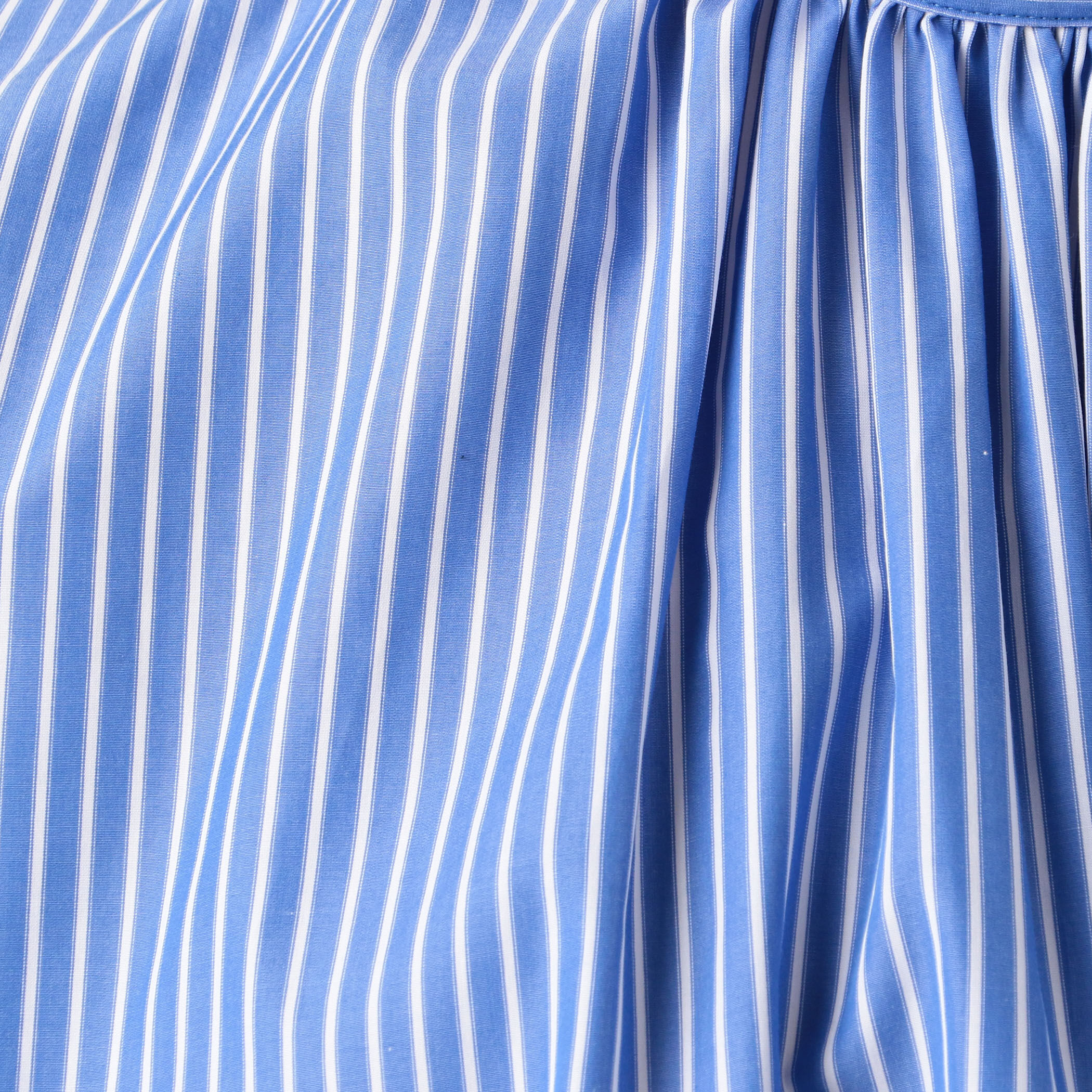 コットンブロード スタンドカラーチュニックブラウス