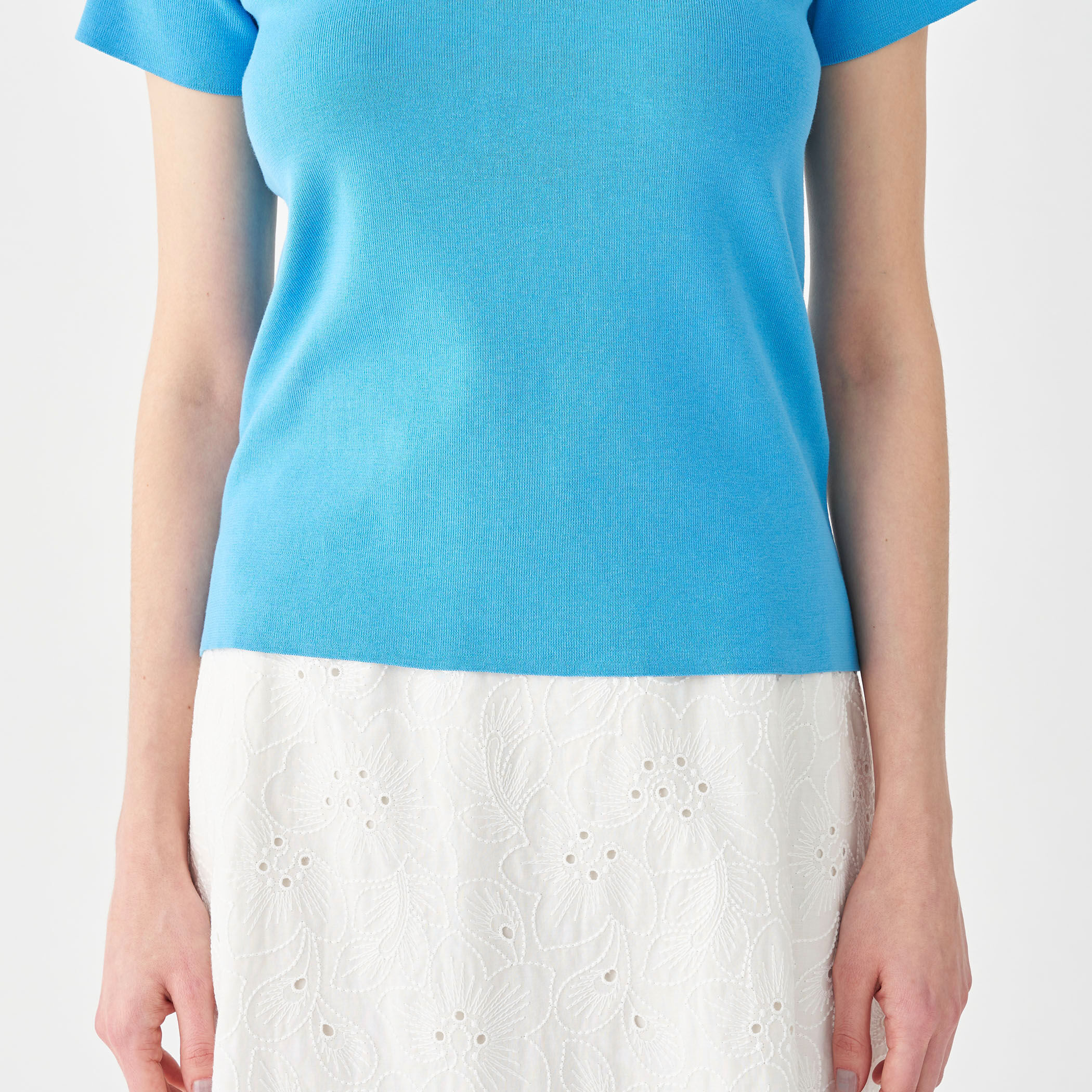 ハイゲージコットン ハーフスリーブプルオーバー｜トゥモローランド