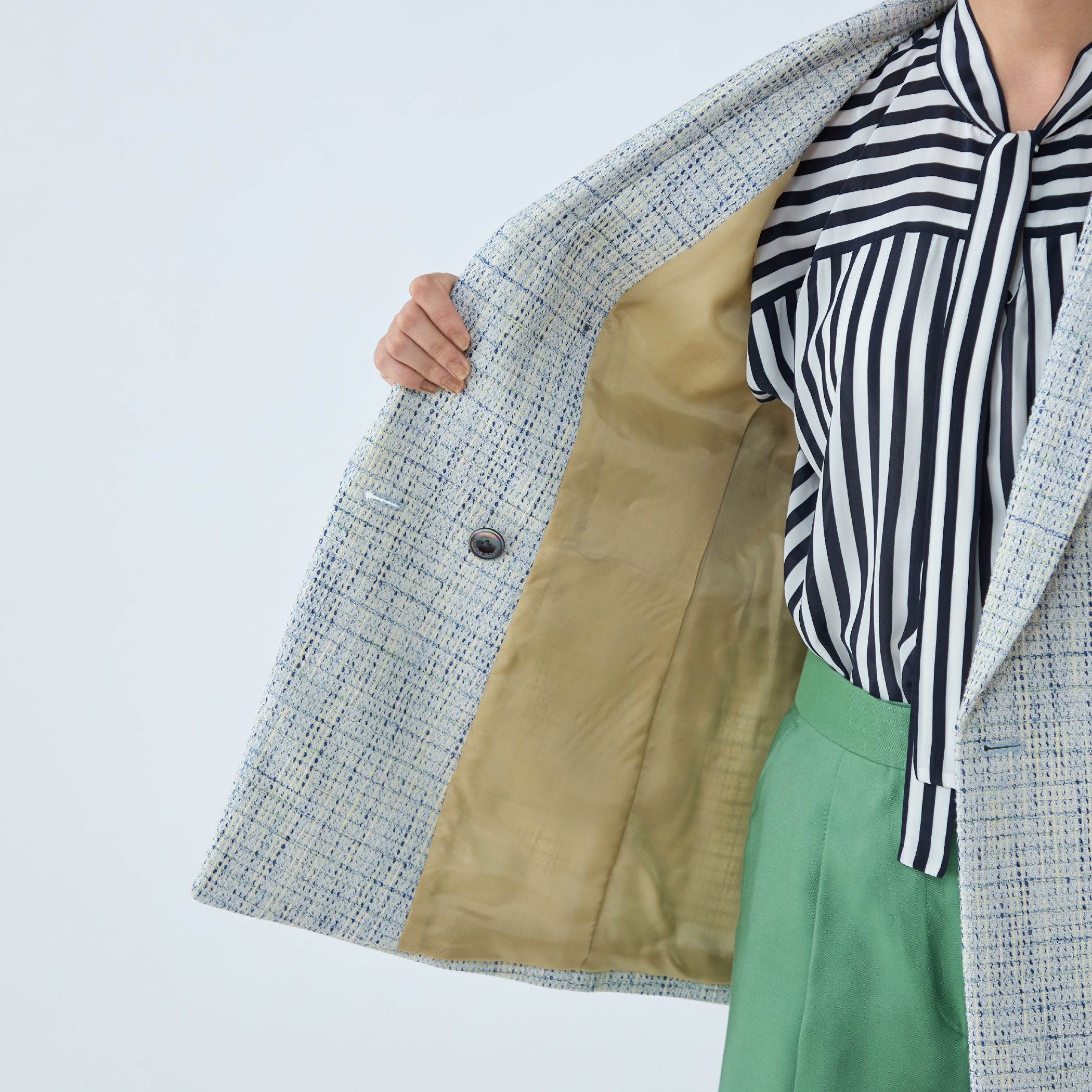 ファンシーテープ ダブルブレストジャケット｜トゥモローランド 公式通販